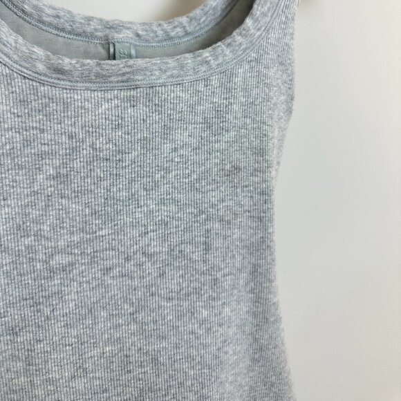 SKIMS Cotton Rib Onesie in Light Heather Grey Size XX-Small - Picture 6 of 13